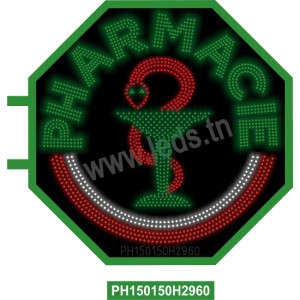 caducée pharmacie 150 cm V1